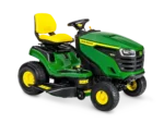 John Deere X127 Aufsitzrasenmäher auf gepflegtem Rasen
