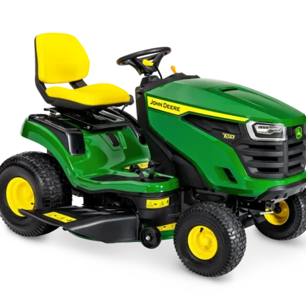 John Deere X127 Aufsitzrasenmäher auf gepflegtem Rasen