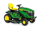 John Deere X167 Aufsitzrasenmäher auf großem Rasen