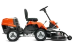 Husqvarna R112C5 Rider Frontansicht im gepflegten Garten