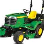 Diesel-Gartentraktor X950R Frontansicht mit 137 cm Mähdeck