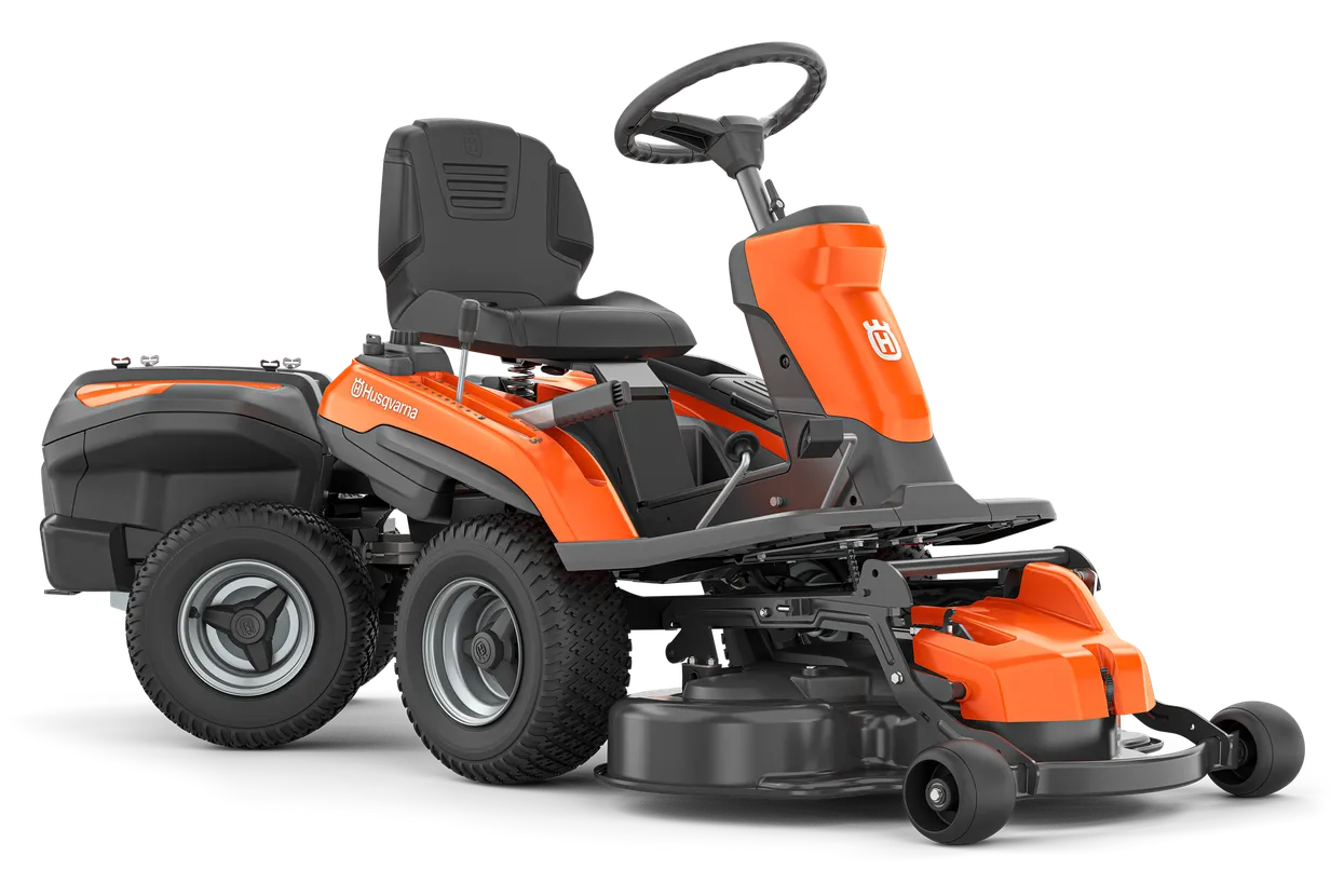 Husqvarna R 200iX Rider Frontansicht Akku-Aufsitzmäher Husqvarna R 200iX Rider Frontansicht Akku-Aufsitzmäher